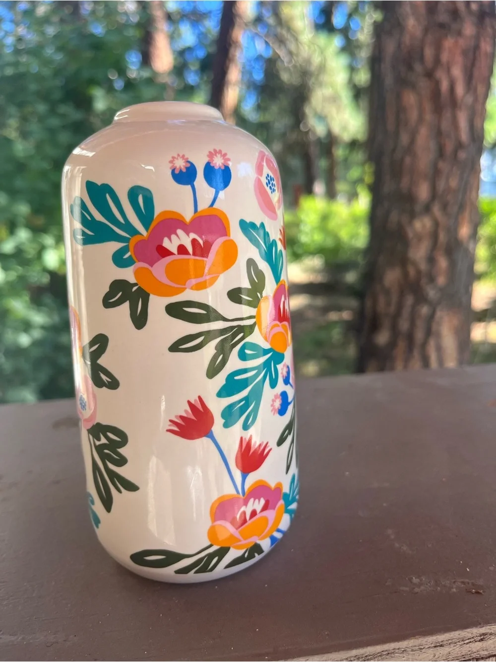Colorful Floral Vase Nordic Scandi Style Design Narrow Mouth 6